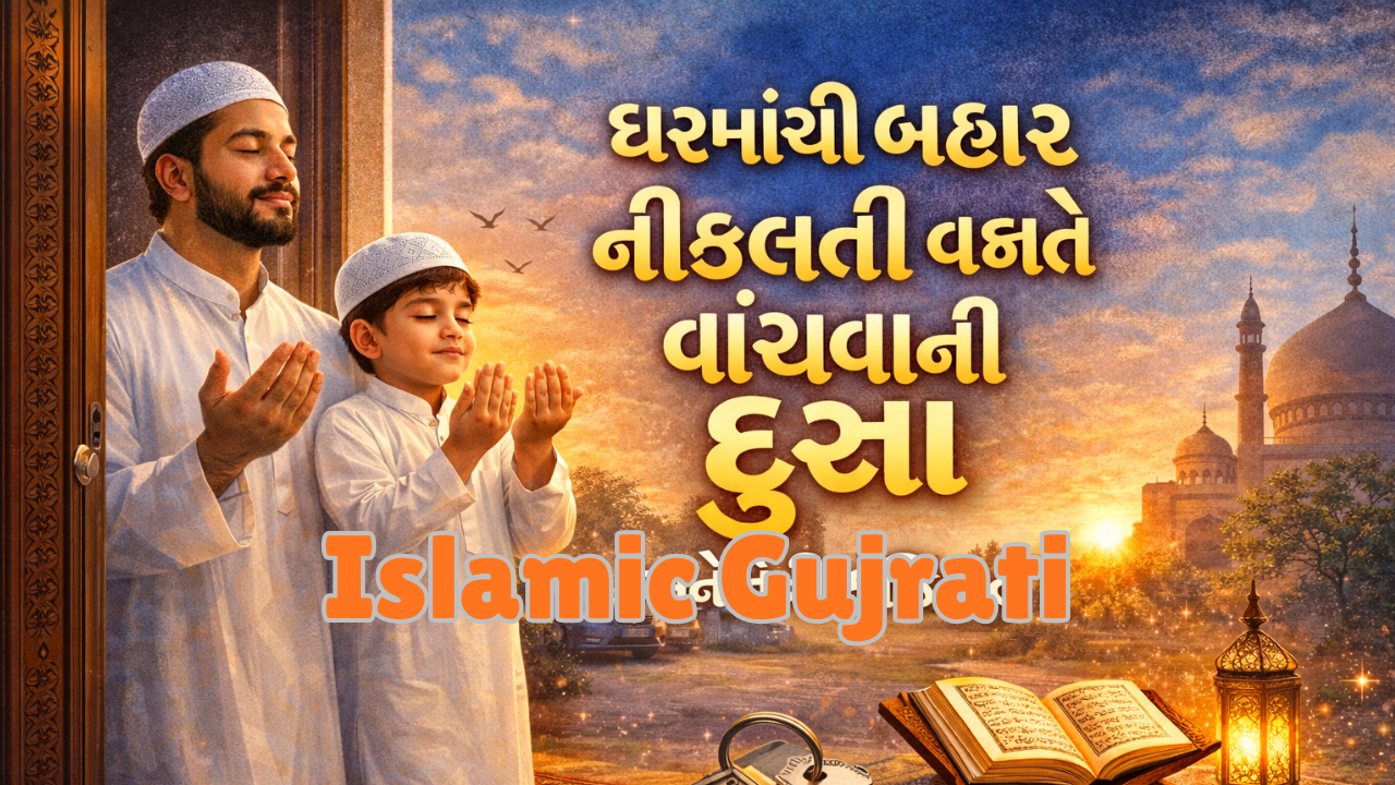 ઘરમાંથી બહાર નીકળતી વખતે વાંચવાની દુઆ અને તેની ફઝિલત