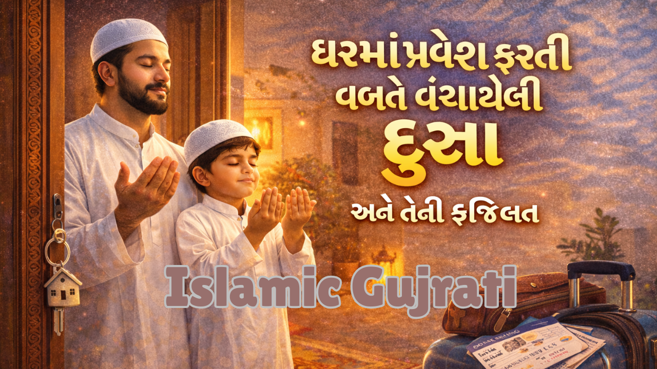 ઘરમાં પ્રવેશ કરતી વખતે વંચાયેલી દુઆ અને તેની ફઝિલત